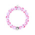 Rose | Argent | Bracelet de déclaration en verre de sirène